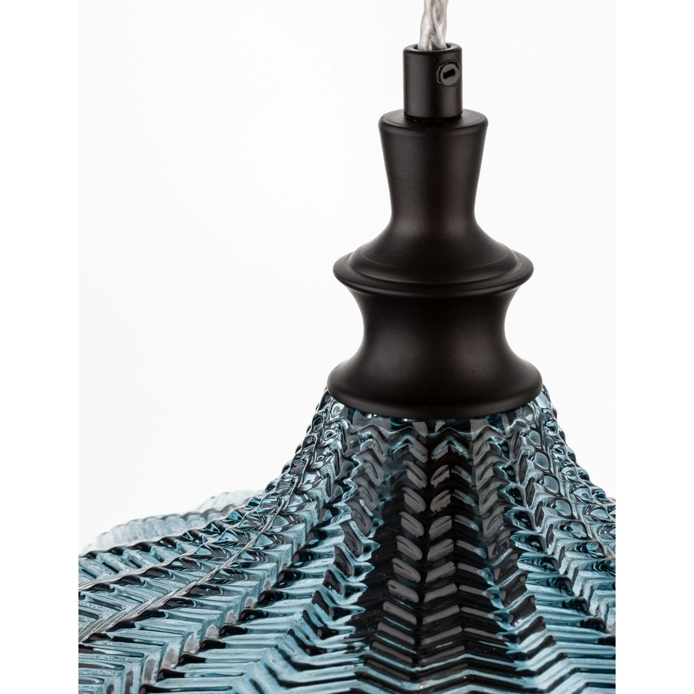 Pendant lamp Loni blue glass Lyora 5212017423061