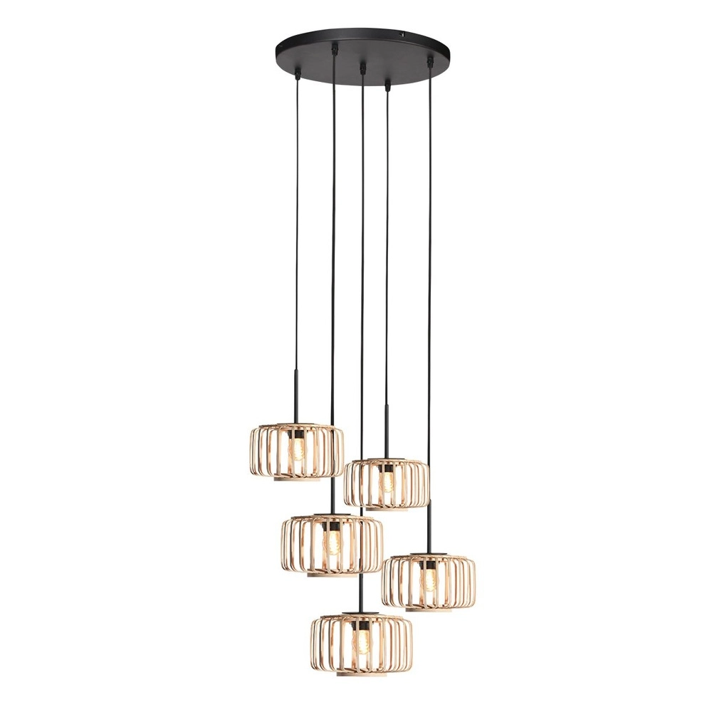 5-light pendant lamp HaloSwap round Ø 50cm Steinhauer 8712746183160