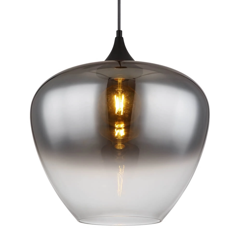Black pendant lamp Maxy single Ø 29cm Globo 9007371446902