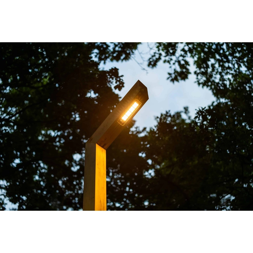 Wooden street lamp Strato Rustic chestnut - 4M - PH08 - 3000K Timberlab 8716803514546