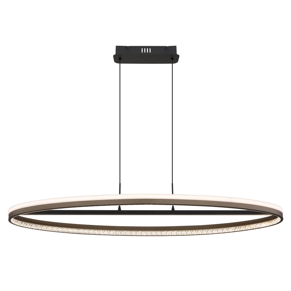 Design pendant lamp Della oval black Globo 9007371474738