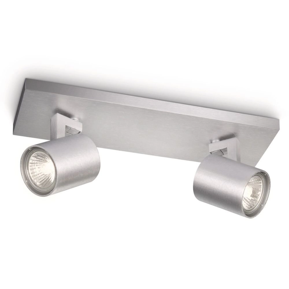 Ceiling spot My Living Runner 2-light metal gray