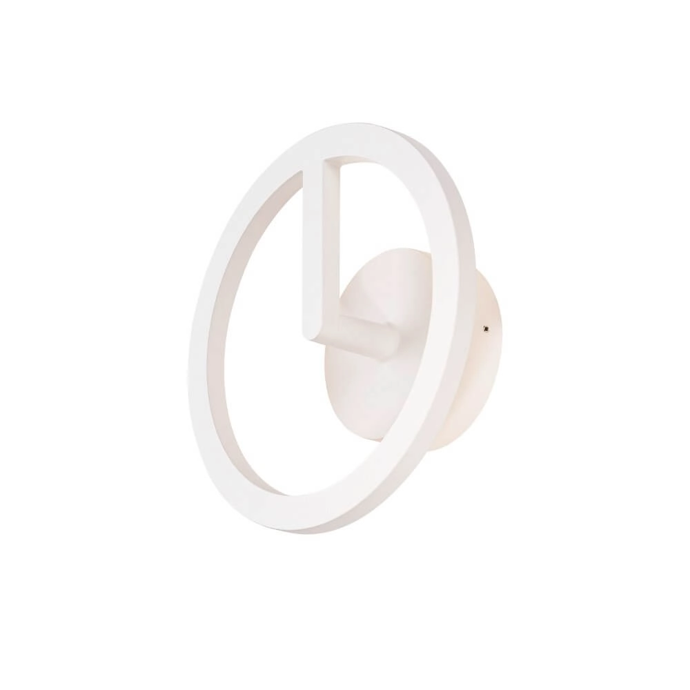 Sleek outdoor lamp Q-Ring white
