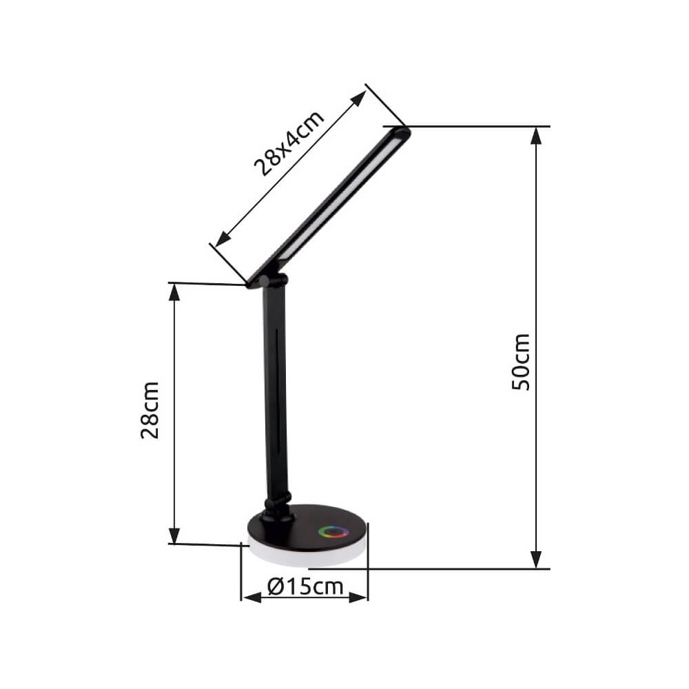 Desk lamp Geraldo black Globo 9007371458653