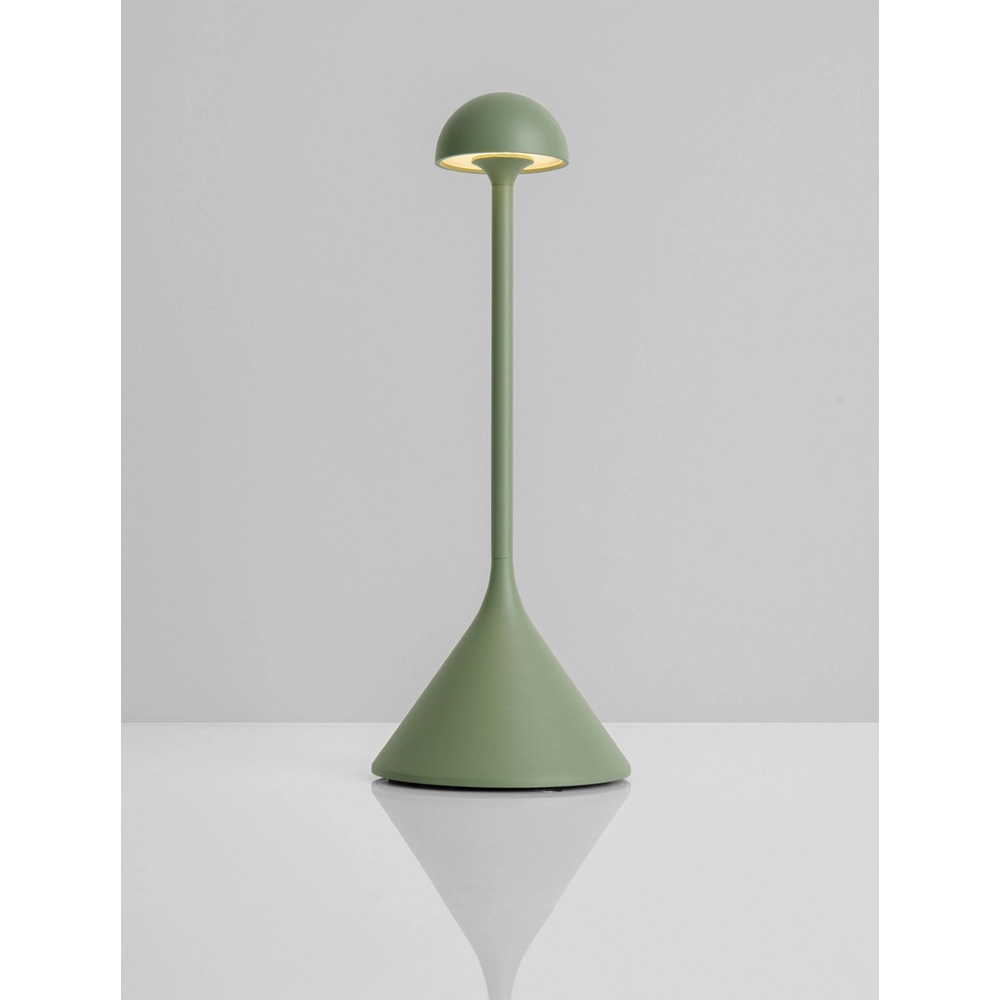 Table lamp Dalt olive green rechargeable with USB Lyora 5212017477057