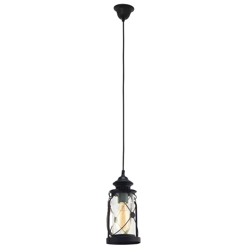 Pendant lamp Bradford black Eglo 9002759492137