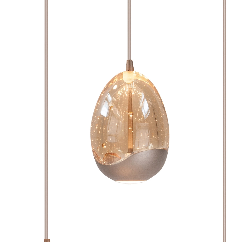 Pendant lamp Champagne Egg 8-light oval Highlight 8718379052408