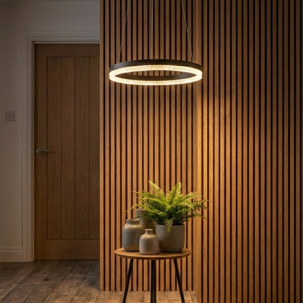 Pendant lamp Adria black Ø 40cm