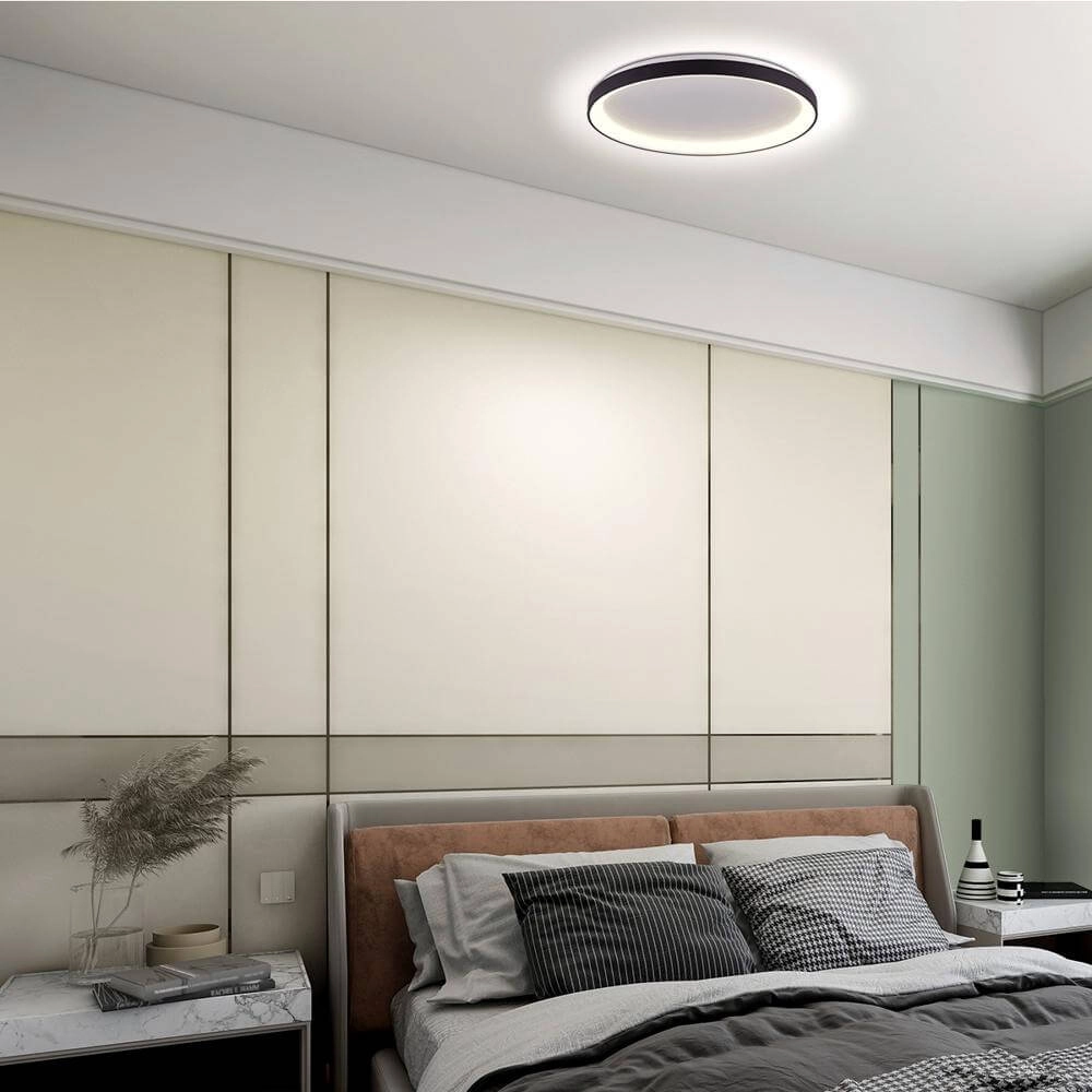Ceiling lamp Ringlede design black Ø 38cm Steinhauer 8712746171952