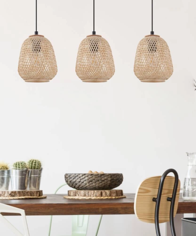 Pendant lamp Dembleby Rattan Eglo 9002759432621