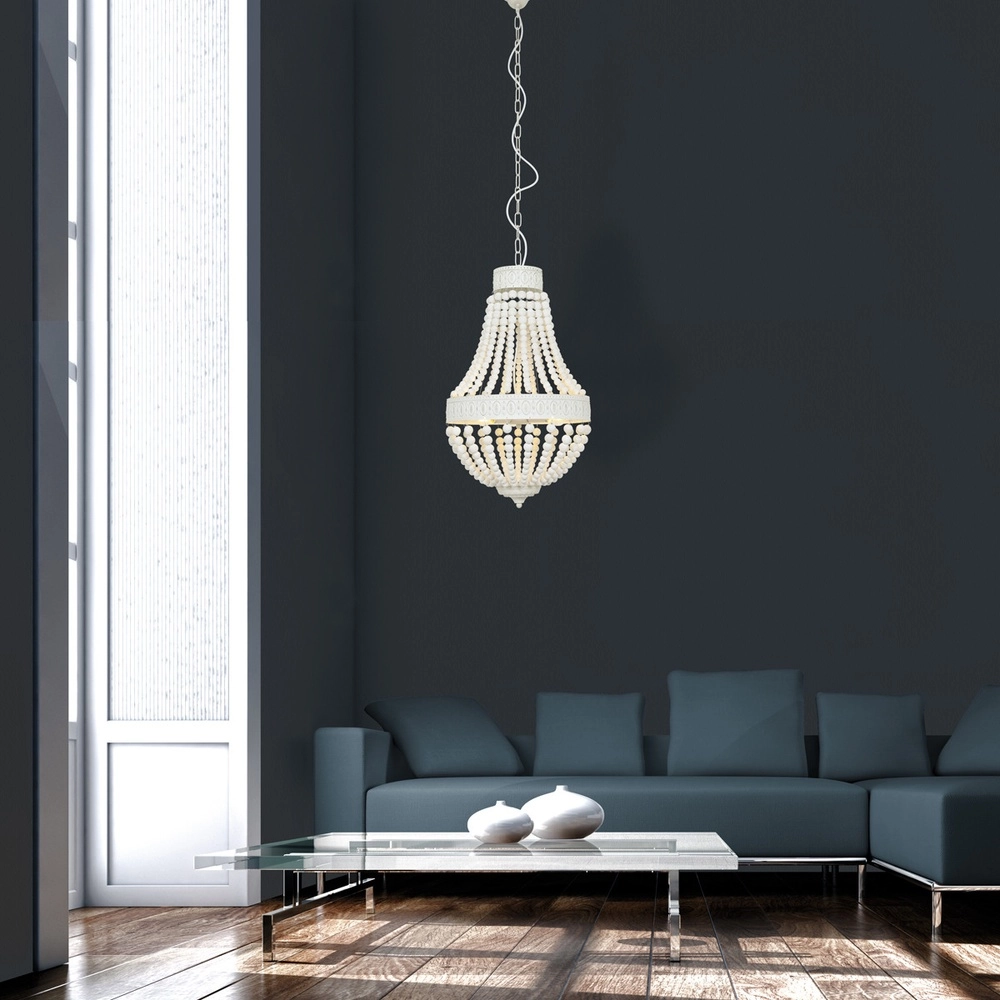 White chandelier Ella Ø 40cm Steinhauer 8712746132083