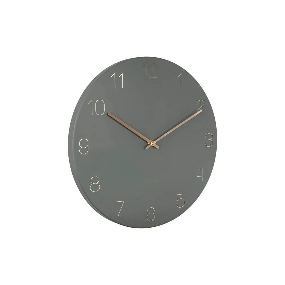 Wall clock Charm green - Ø 40cm Karlsson 8714302692024
