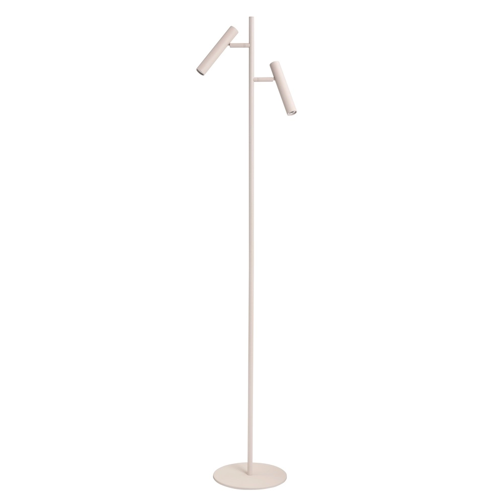 Design floor lamp Piero sand-coloured 2-lights