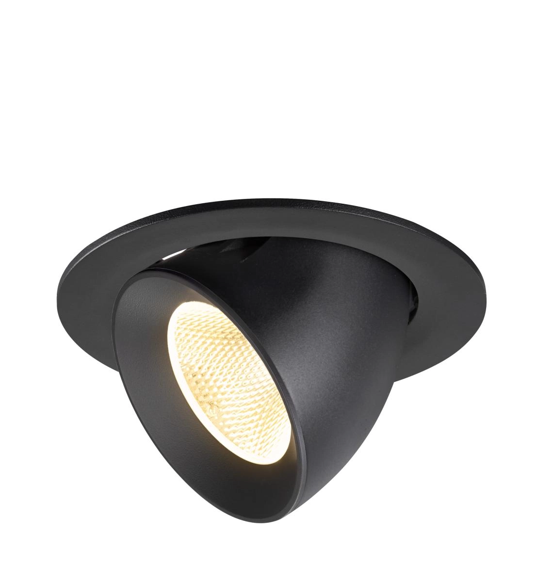 Recessed spotlight Numinos Gimble L black 3000K - 20deg