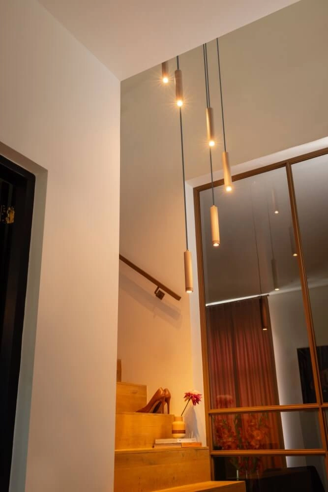 Sand-colored pendant lamp Miller Sand 5-light ETH 8720195307150