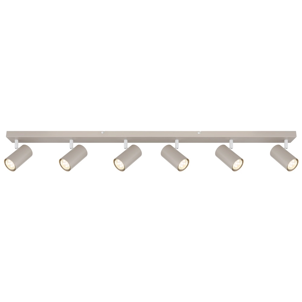 6-light ceiling lamp Robby sand brown Globo 9007371575442