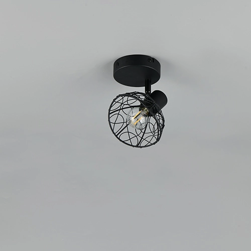 Ceiling lamp Yako Single Black Trio 4017807670912