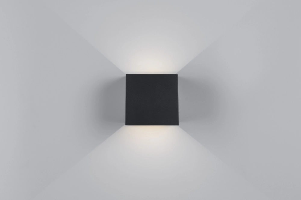 Wall lamp rechargeable Genie Black with sensor Trio 4017807636376