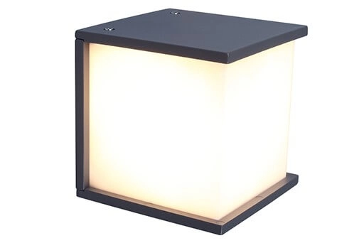 Square wall lamp Box Cube anthracite