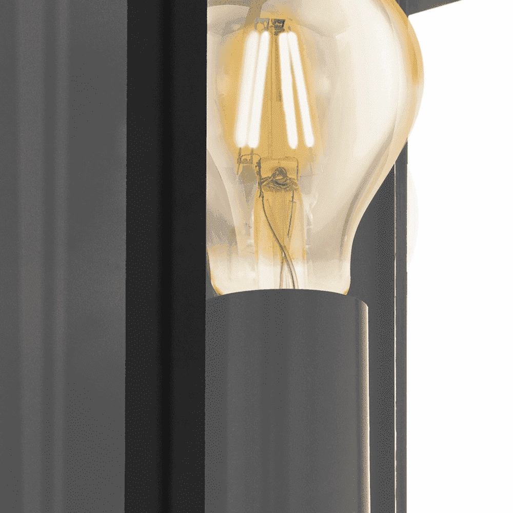 Black outdoor lamp Alamonte with motion sensor Eglo 9002759995874