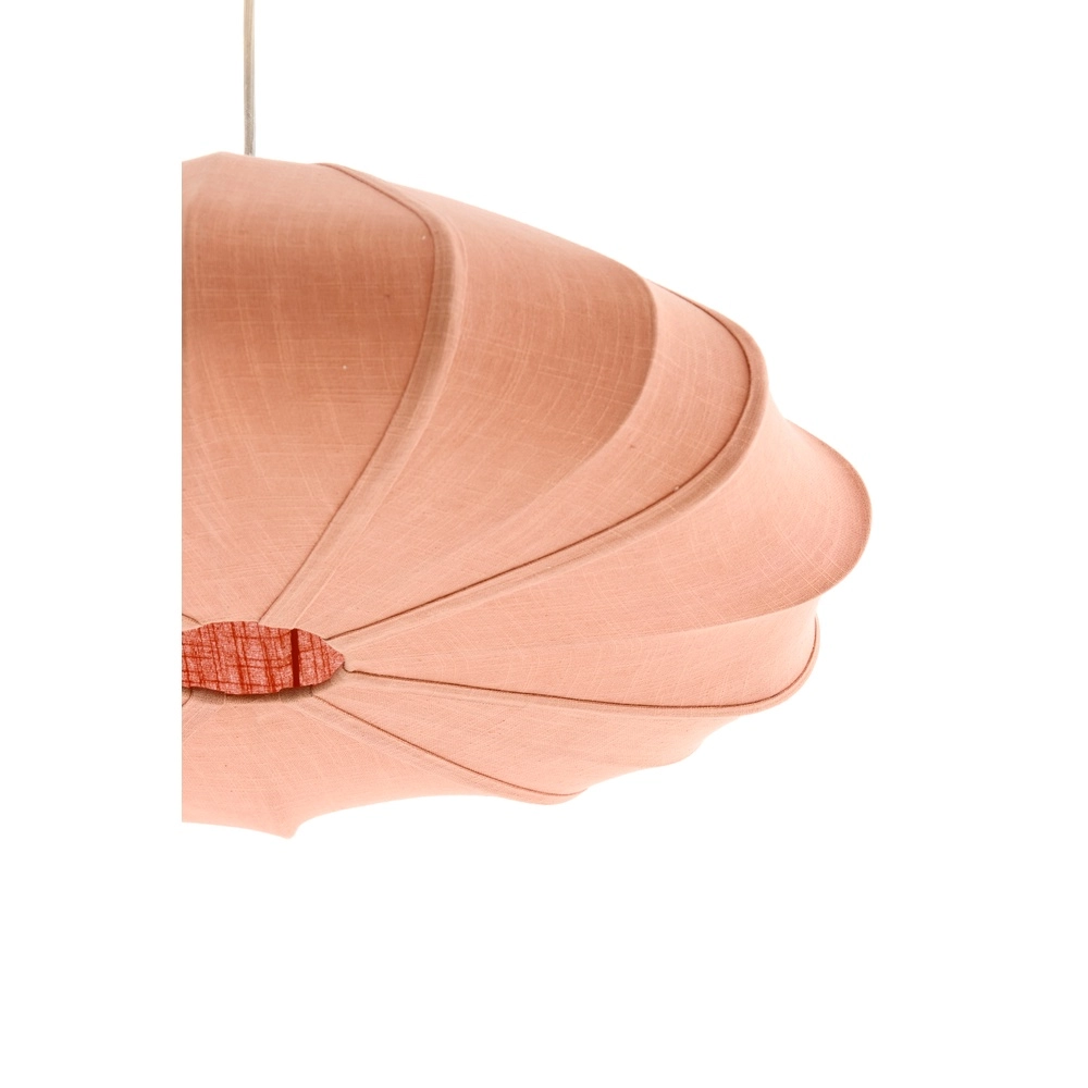 Fabric pendant lamp Cesano Ø 64cm - light pink Light & Living 8717807779320