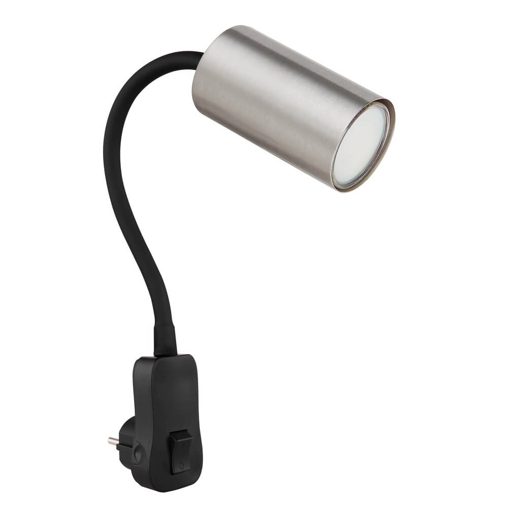 Black lamp Robby socket with nickel Globo 9007371439928