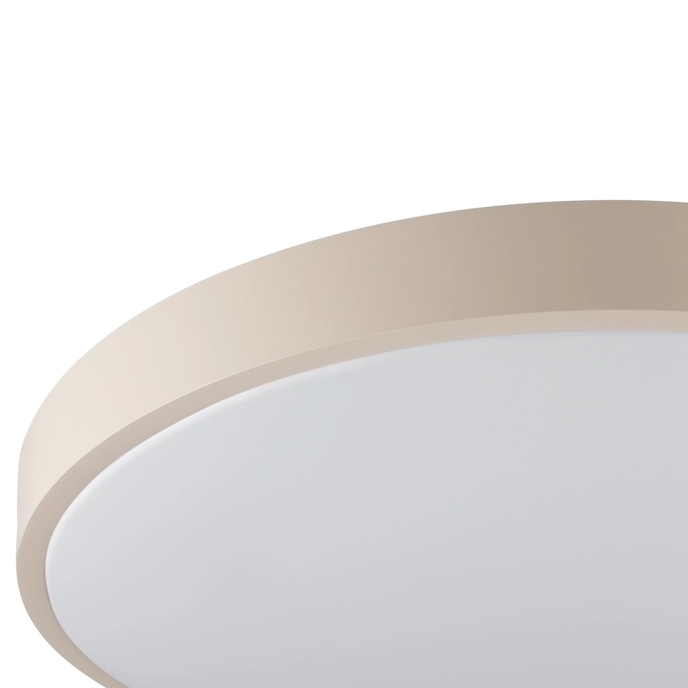 Ceiling light Solistra sand brown with white Ø 44,5cm