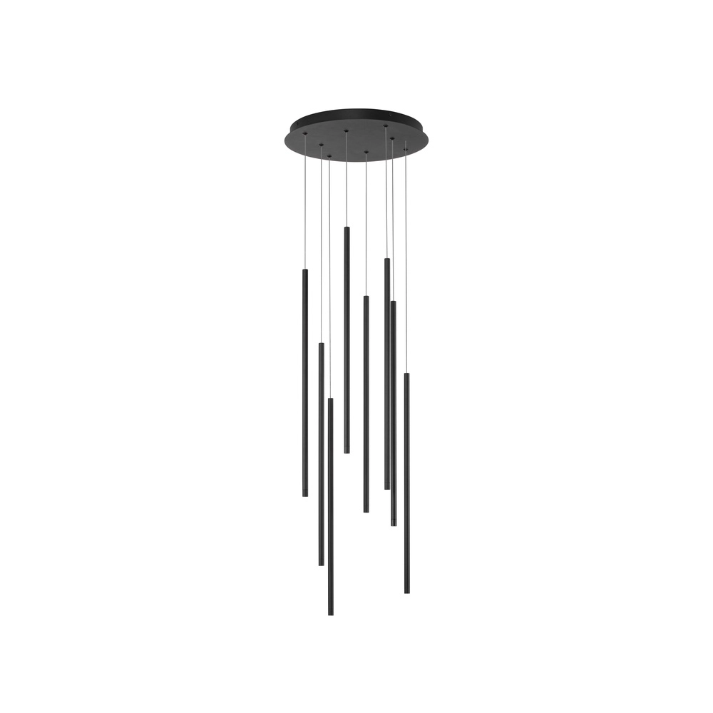 Design pendant lamp Elettra 8-light black Lyora 5212017446077