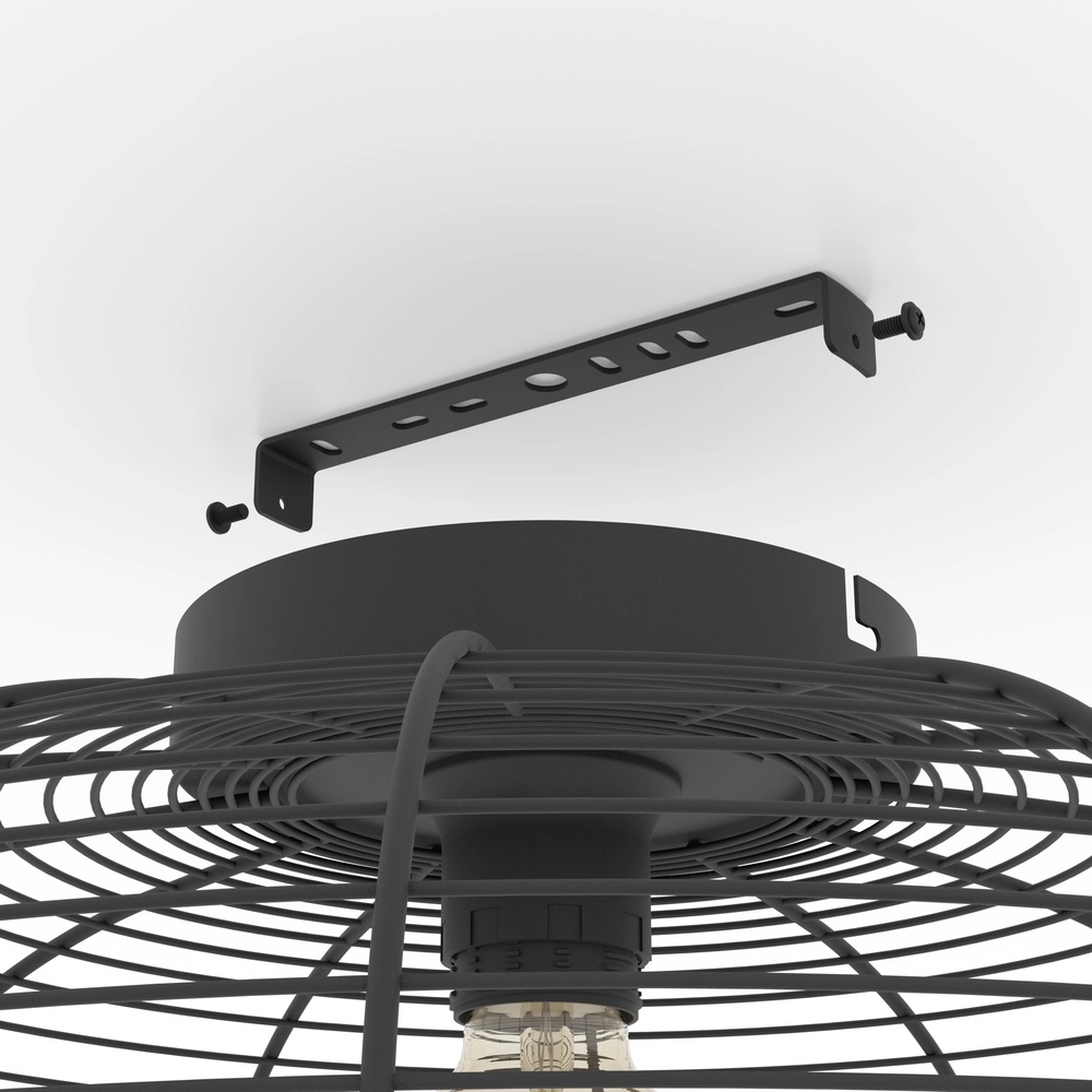Wire ceiling lamp Rinroe Ø 45cm - black Eglo 9002759438968
