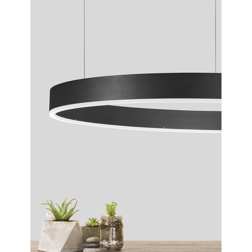 Pendant lamp Motif black Ø 80cm 2700-6500K Lyora 5212017443649