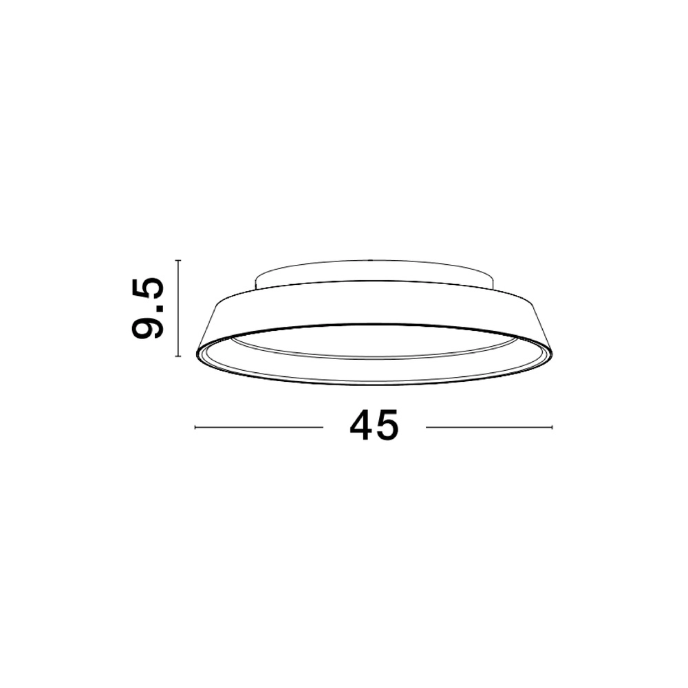 Ceiling lamp Vela white Ø 45cm Lyora 5212017431677