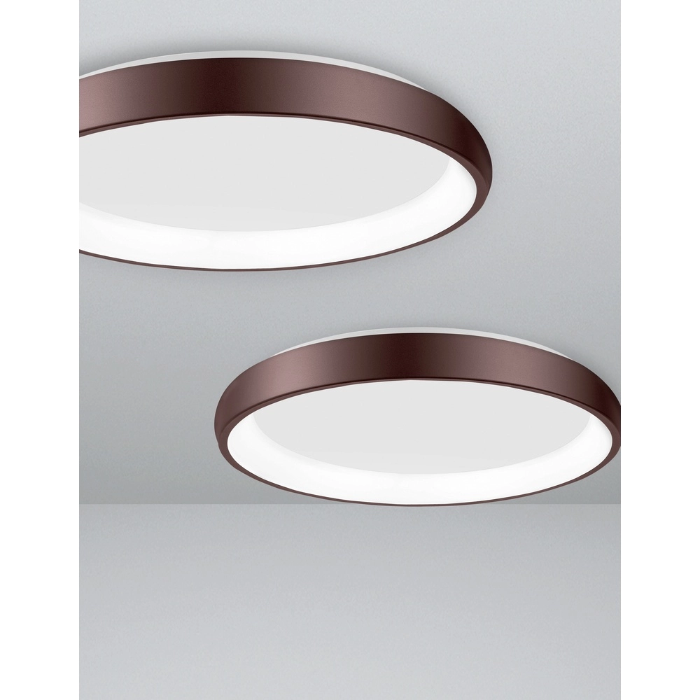 Ceiling lamp Albi coffee brown Ø 61cm Lyora 5212017414878