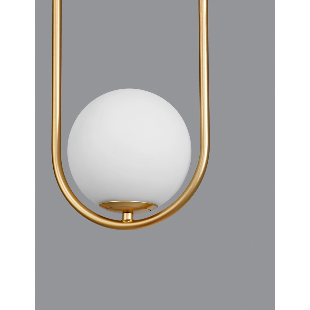 Design pendant lamp Obitar Single oval gold Lyora 5212017427687