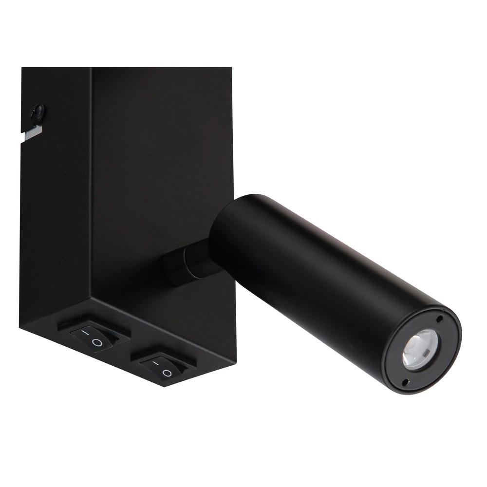 Bedside lamp Zamora black with black hood Globo 9007371575893