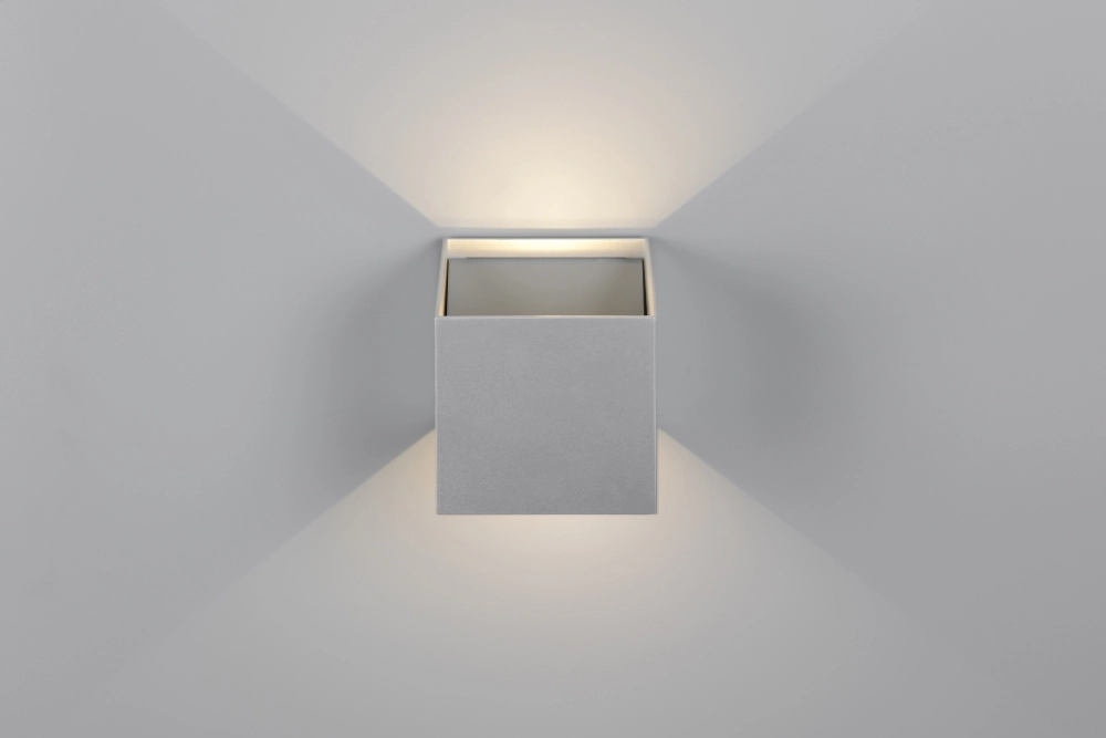 Wall lamp rechargeable Genie silver-grey with sensor Trio 4017807636383