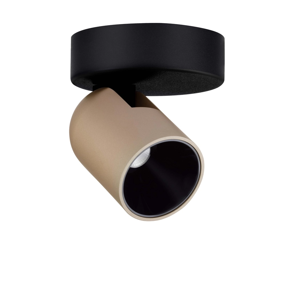 Ceiling spotlight Sirmos black with mocha brown Lyora 5212017461902