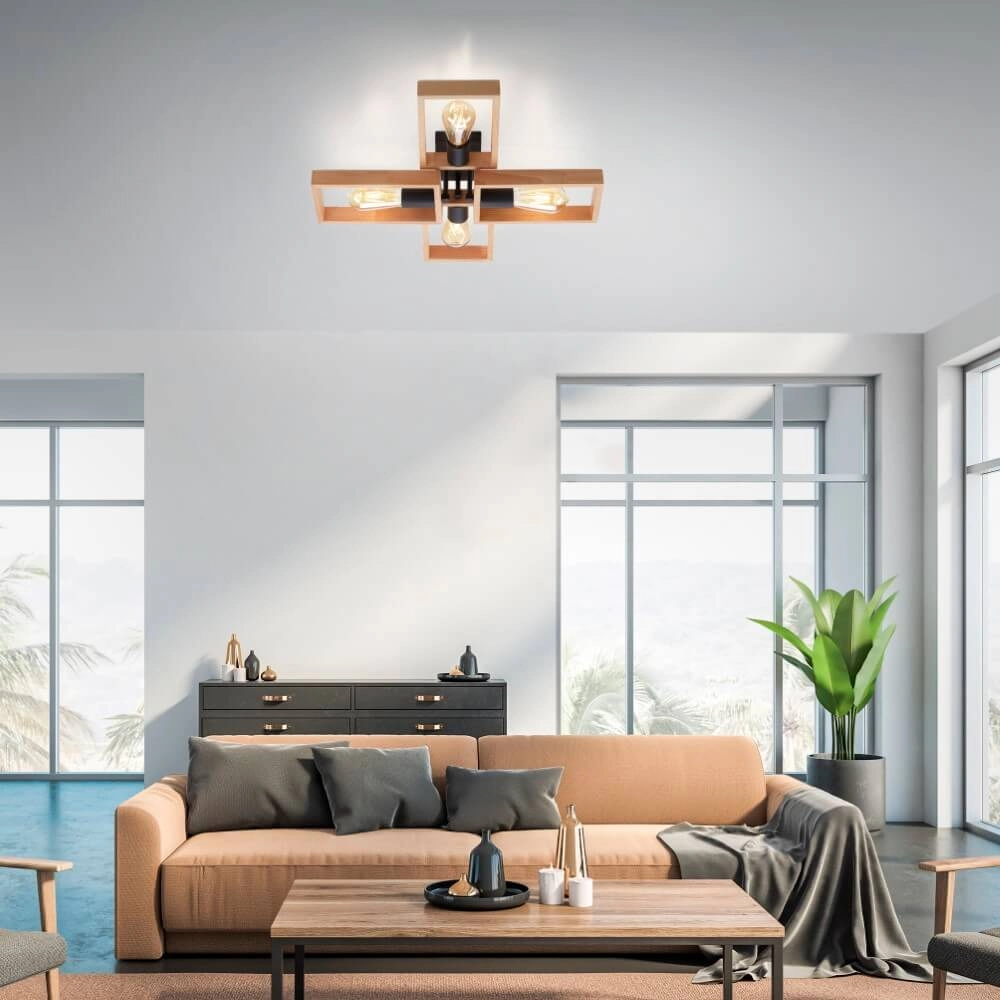Country ceiling lamp Franky 4-light Just Light 4043689967949