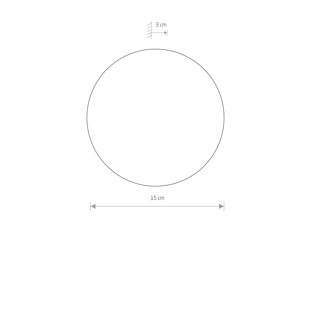 Design wall lamp Ring sand brown Ø 15cm Lyora 5903139126564