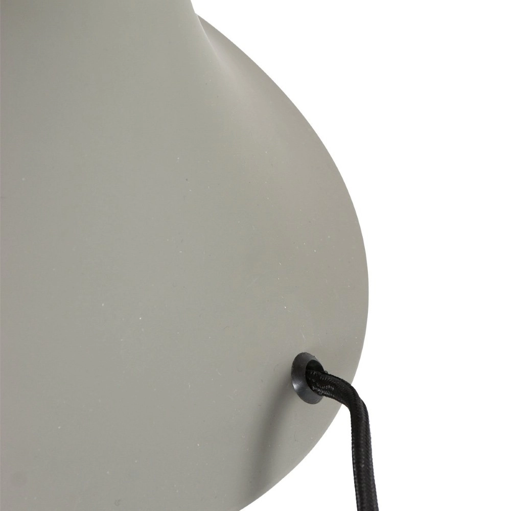 Table lamp Ancilla Grey with white glass
