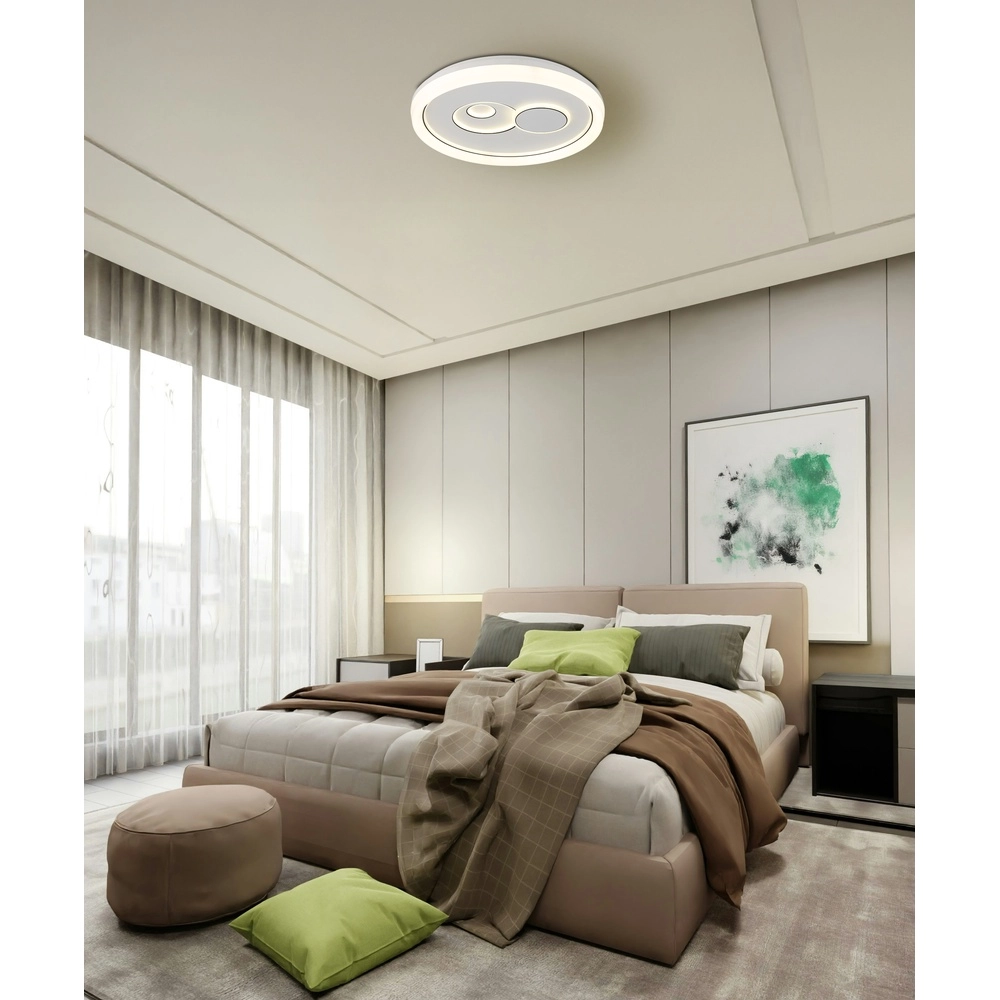 Ceiling lamp Ruiz I white Ø 49cm Globo 9007371522811