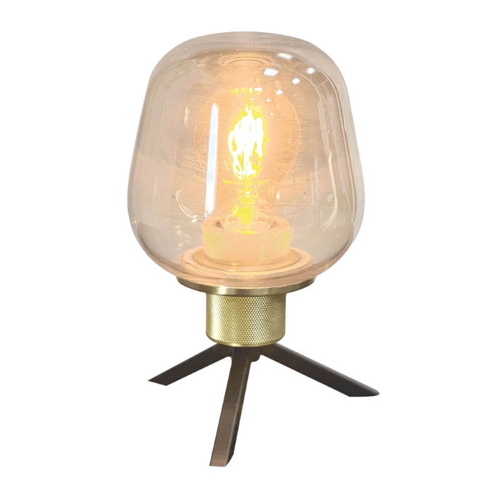 Table lamp Reflexion Ø 14cm - with amber glass Steinhauer 8712746171020