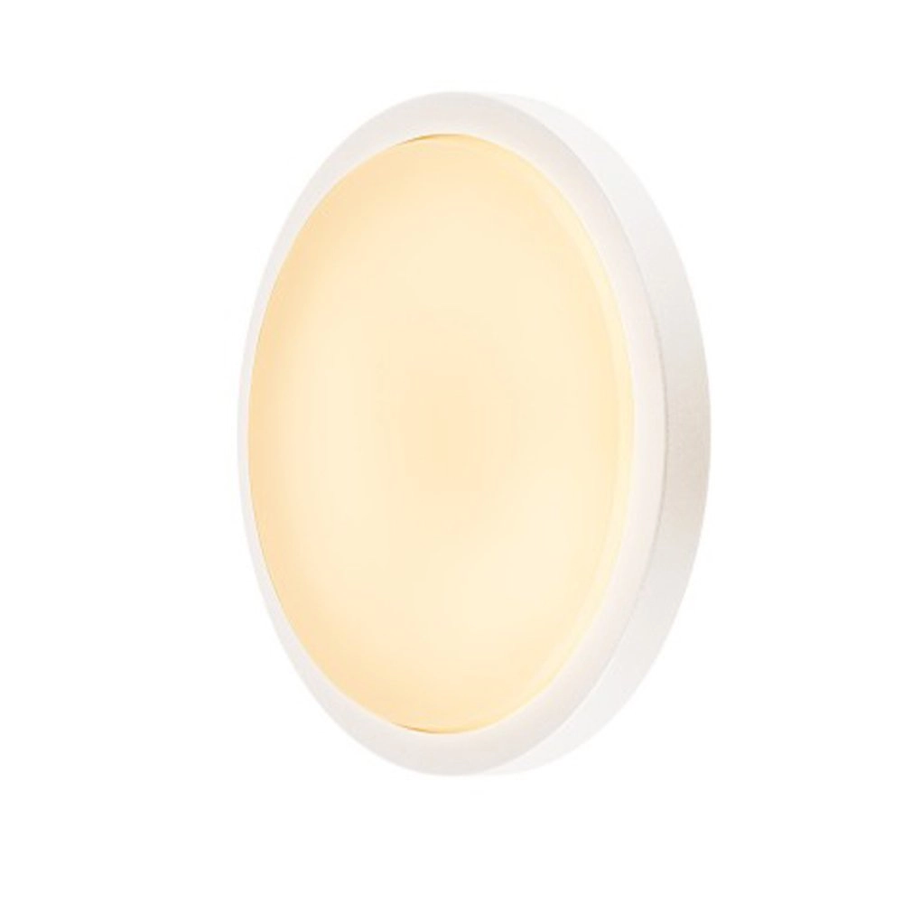 Round porch lamp Ainos with motion sensor white SLV 4024163167208