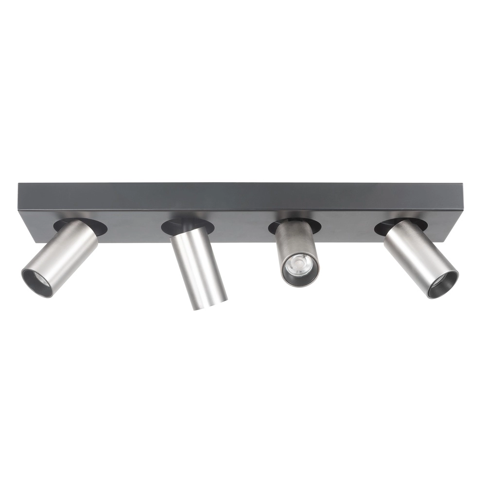 Mockery Eliano 4-light black with nickel matt