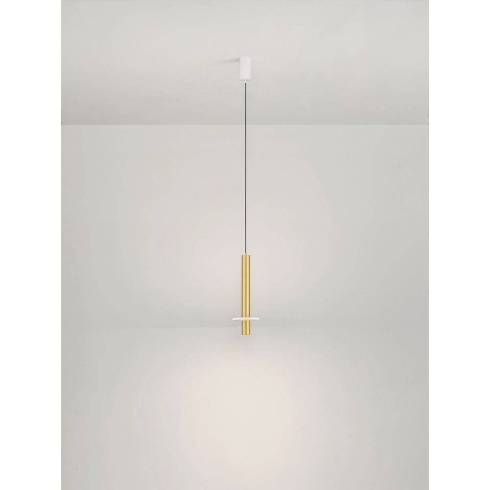 Design pendant lamp Noemi gold with white Ø 11cm Lyora 5212063503304