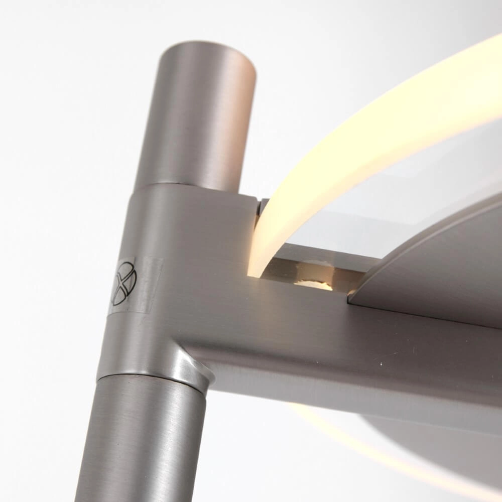LED reading lamp 2-light Turound 40w - 2200-4000K - 187cm stainless steel clear glass Steinhauer 8712746134797