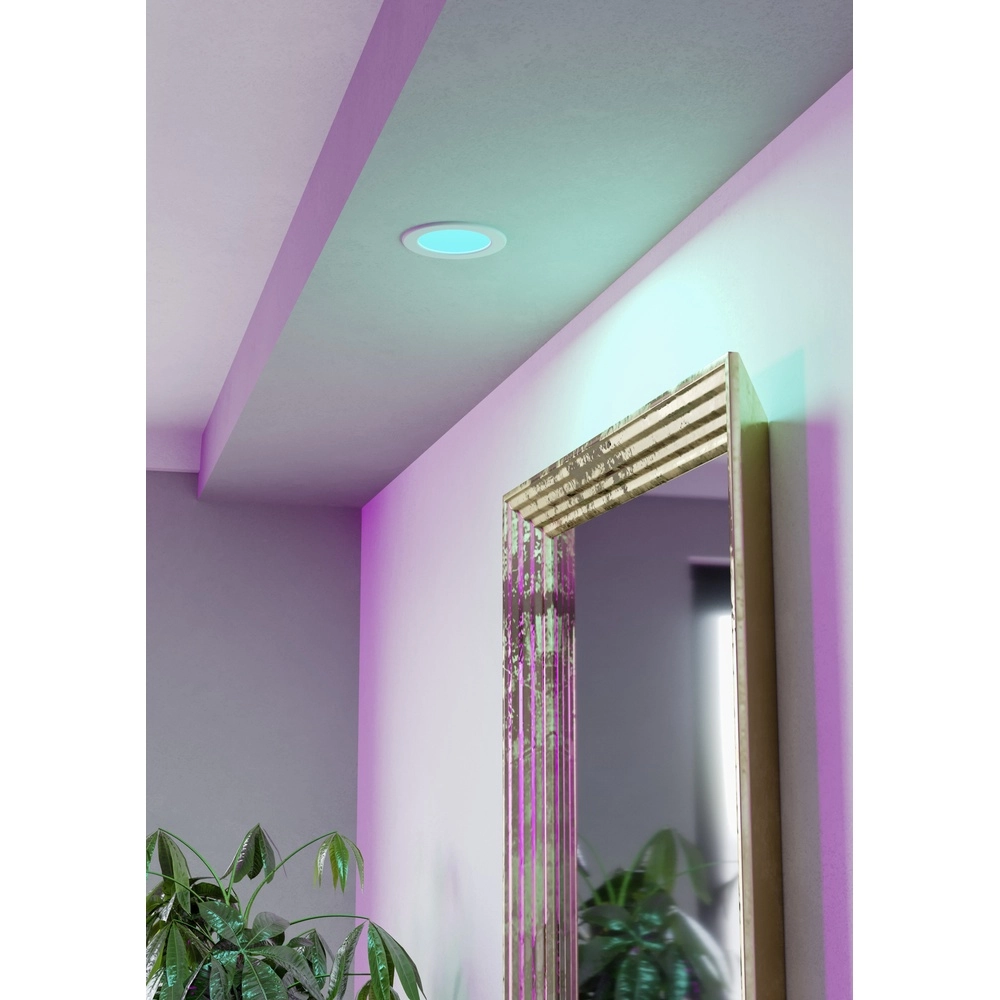 IP44 recessed lamp Fueva 6-Z Zigbee - white - Ø 12cm Eglo 9008606331000