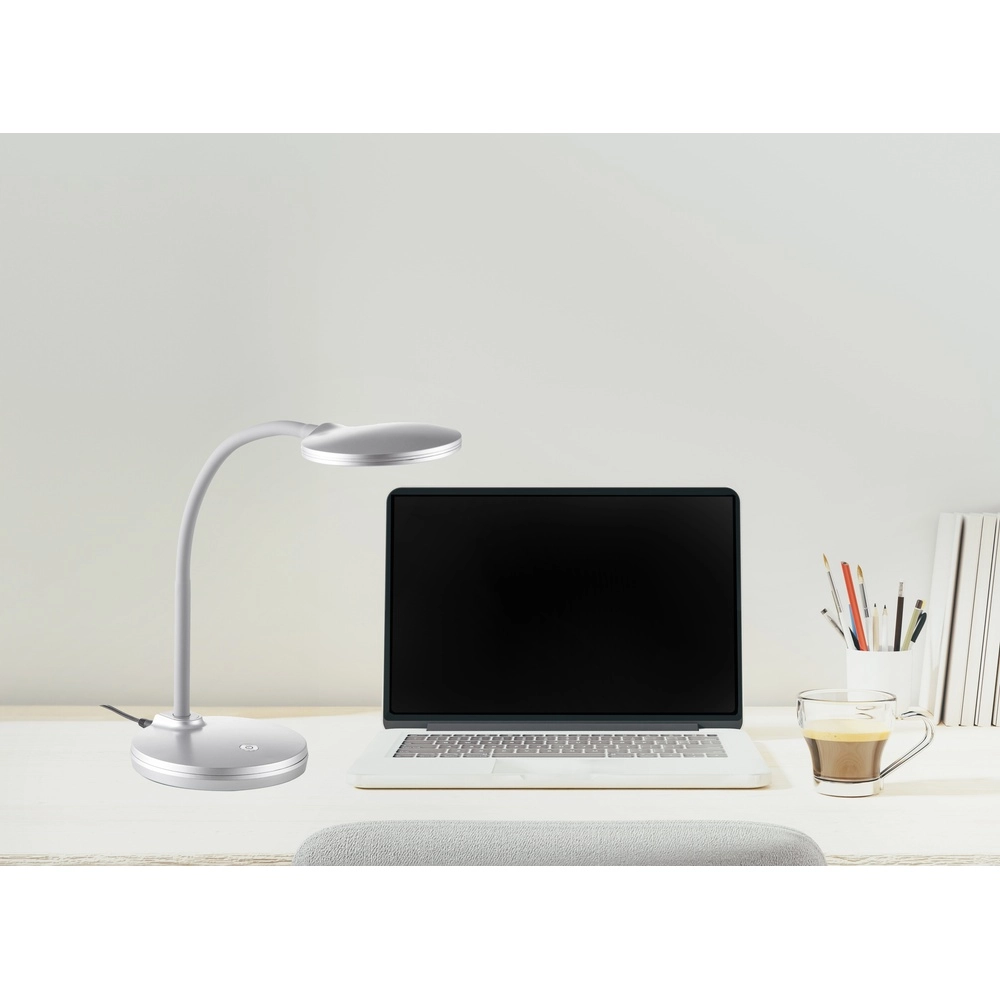 Led desk lamp Carmen silver grey Globo 4048194064350