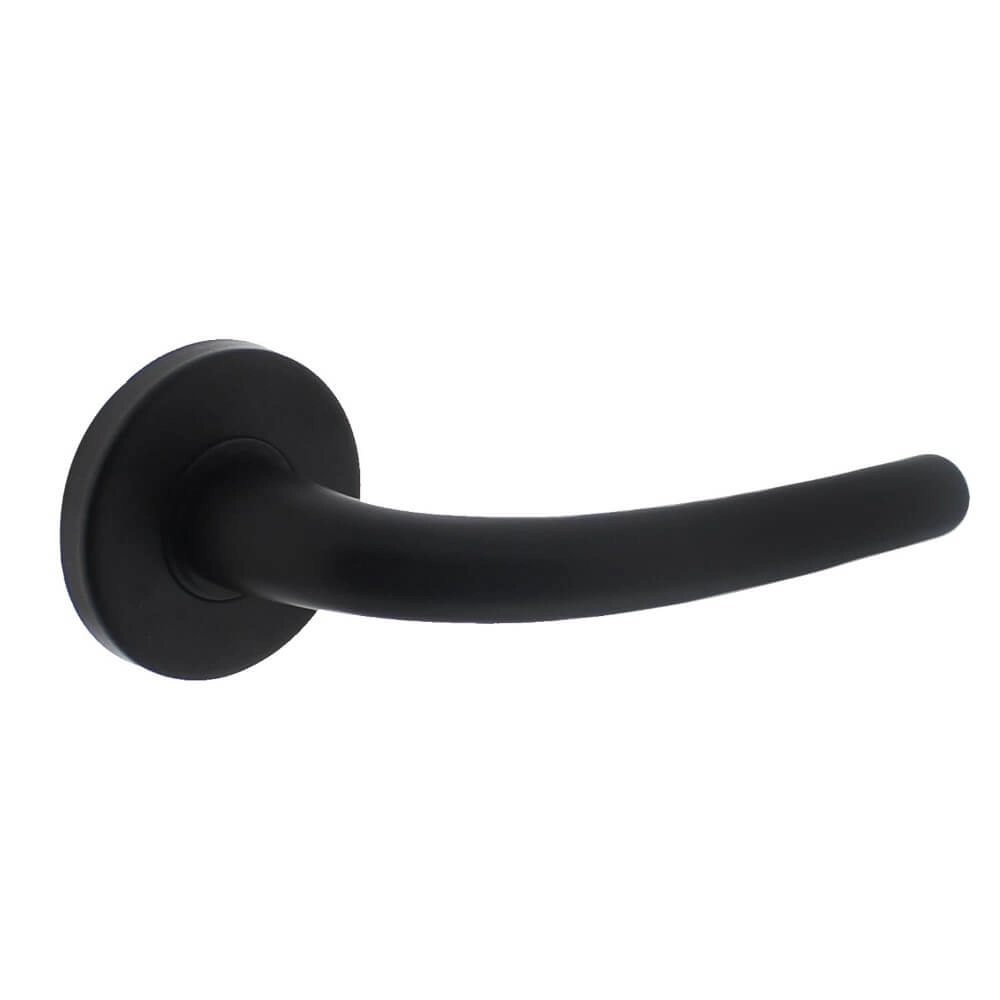 Modern door handle Elena black