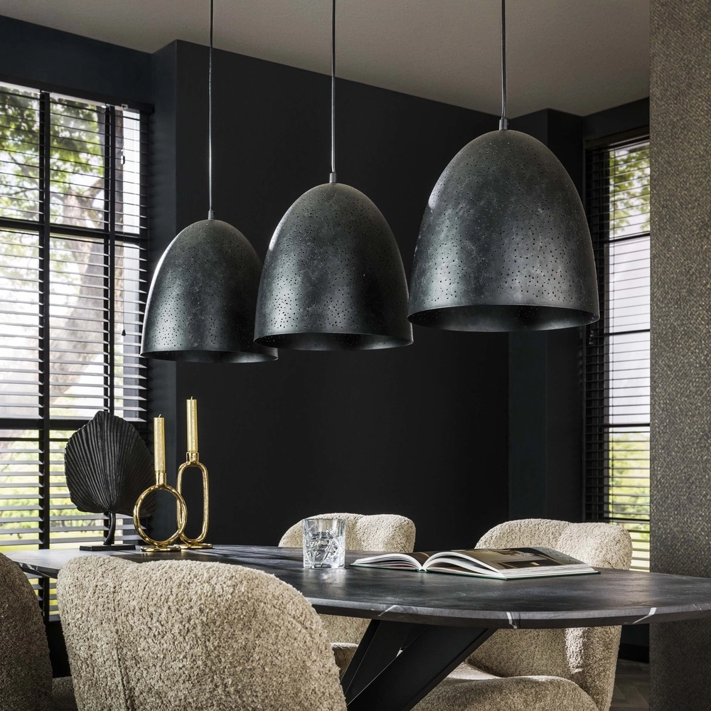 Dining room pendant lamp Kosmos 3L - E27 - Charcoal Lyora 8716803512221