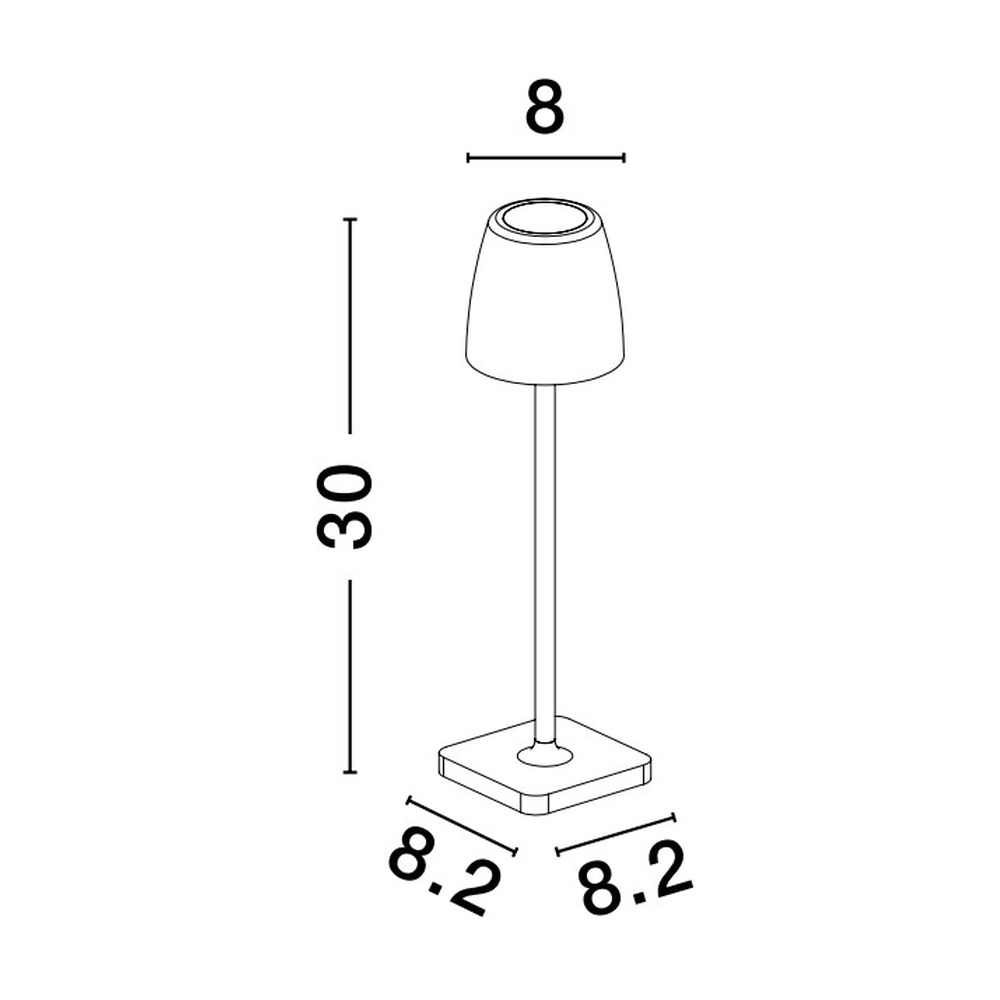 Table lamp Colt white rechargeable Lyora 5212017444882